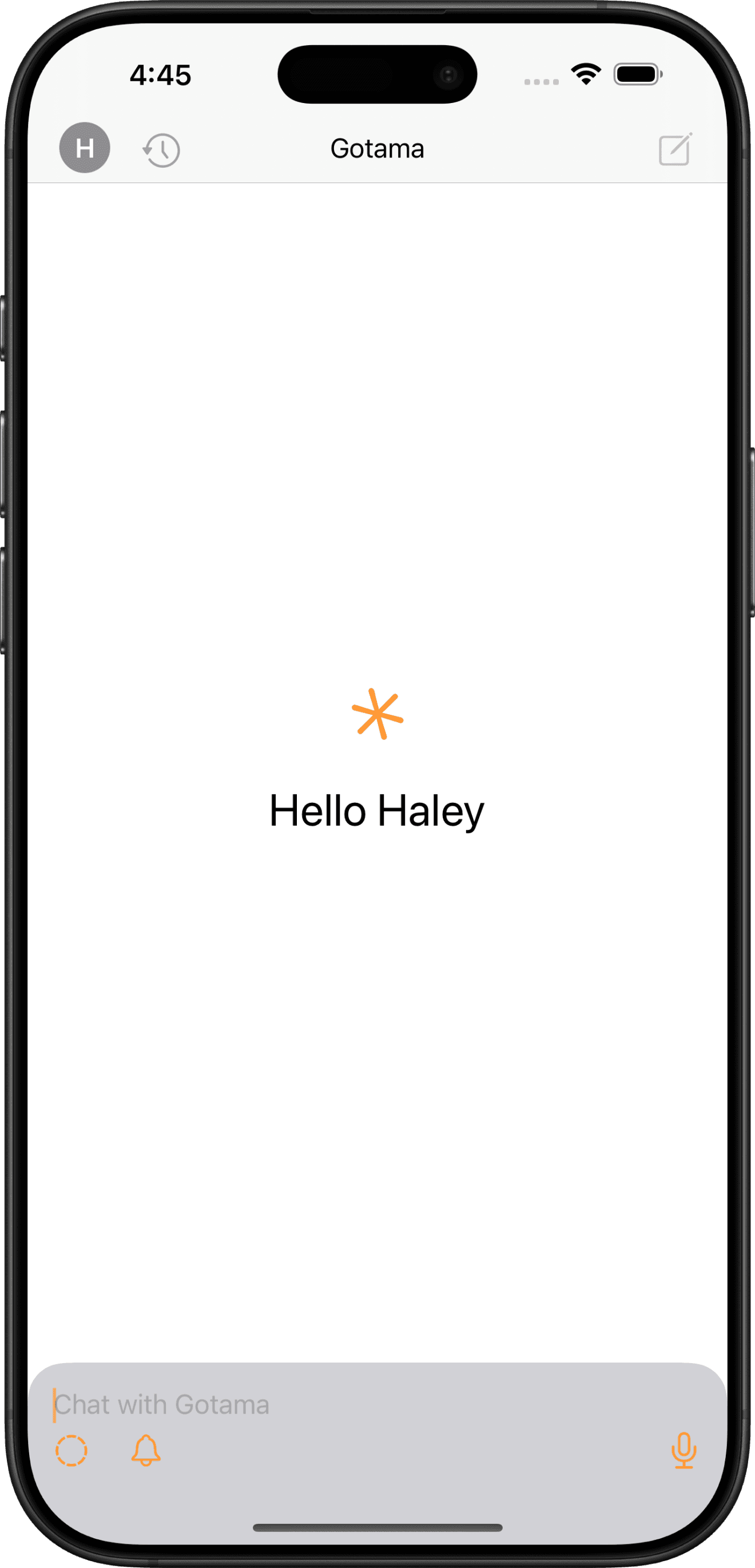 Gotama chat screenshot